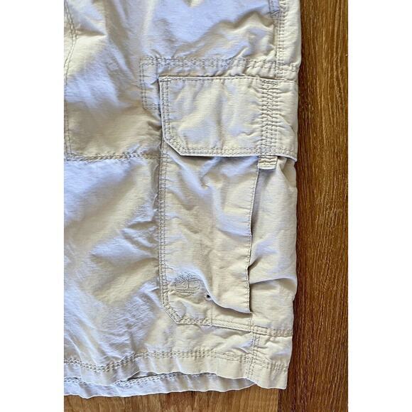 Timberland Swim‎ Trunks Men's L Khaki Belted Adjustable Waist EUC - Picture 6 of 10